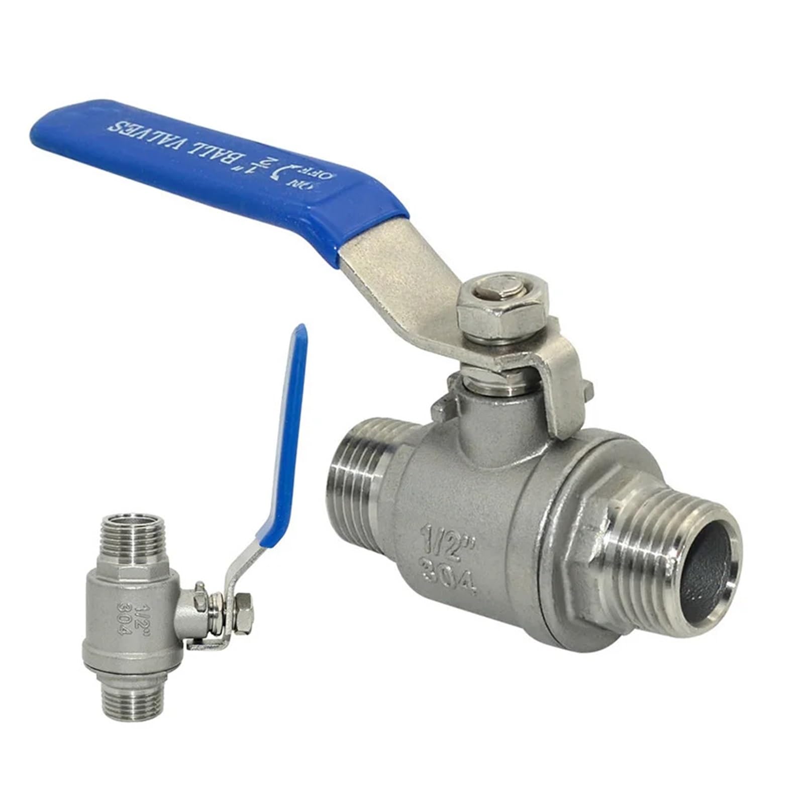 Robinet à boisseau sphérique 2 pouces mâle BSP inox 304 interrupteur eau