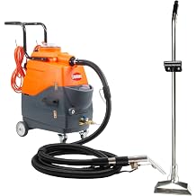 Commercial Heated Carpet Extractor, 160 PSI, 149F, 4.8/5.3-Gal Tanks, 4" Detail Wand & 60" Floor Wand for Auto Detailing, Upholstery & Carpet