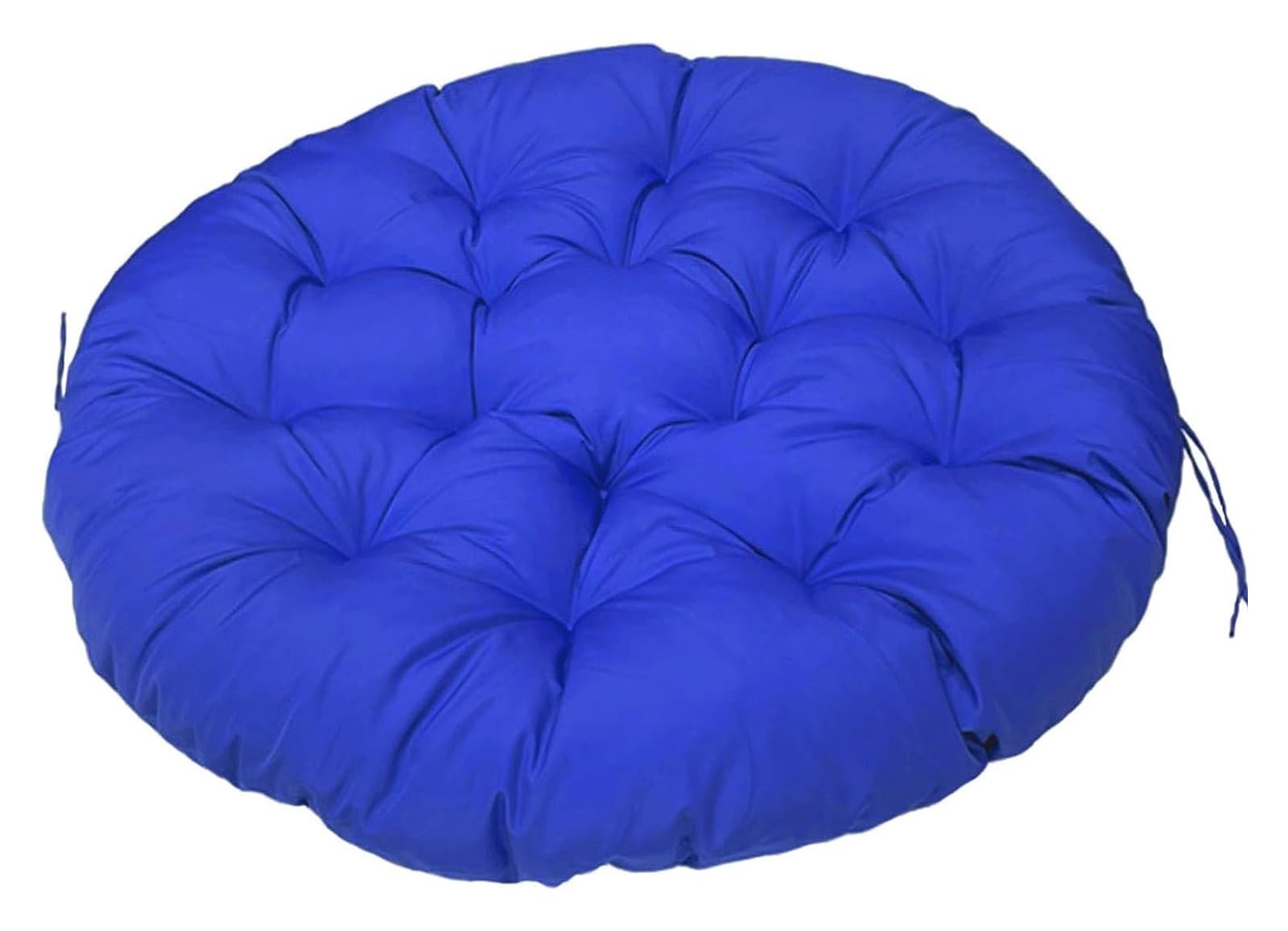 BINWAN Cushion 40-180cm Papasan Round Chair Cushion, Waterproof Overstuffed Removable,Hanging Swing Pad For Garden Terrace (Color : Navy, Size : 150x150cm)