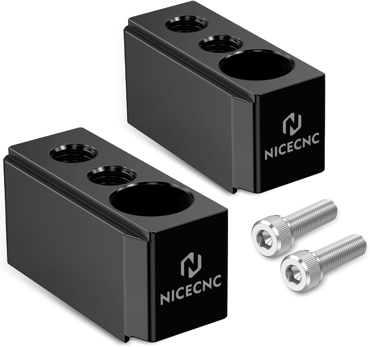 NICECNC 1" Handlebar Riser Compatible with 250/390 Adventure 2020 2021 2022 2023 2024, Aluminum, CNC, Black