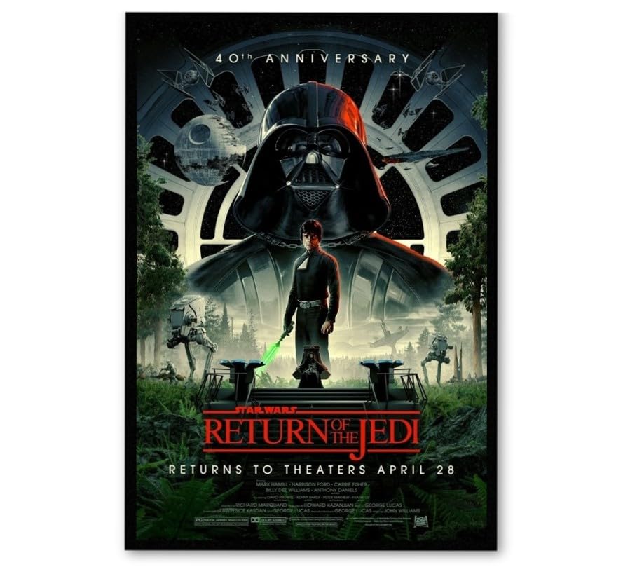 Amazon.co.jp: 【フレーム付-黒-】 映画ポスター スターウォーズ