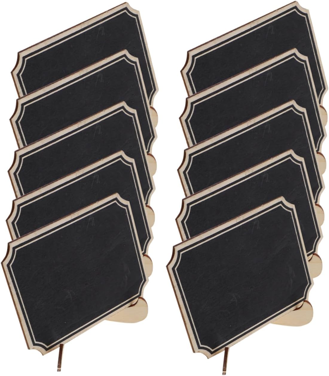 20pcs Mini Chalkboard Message Boards with Rounded Corners, Small Erasable Coffee Bar Memo Signs for Restaurant and Kitchen Menu Display, Household Decorative Letter Boards