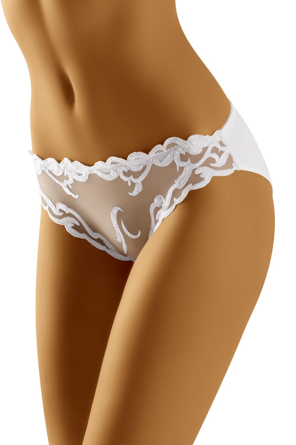 Wolbar White Women's Briefs WB455, White,S