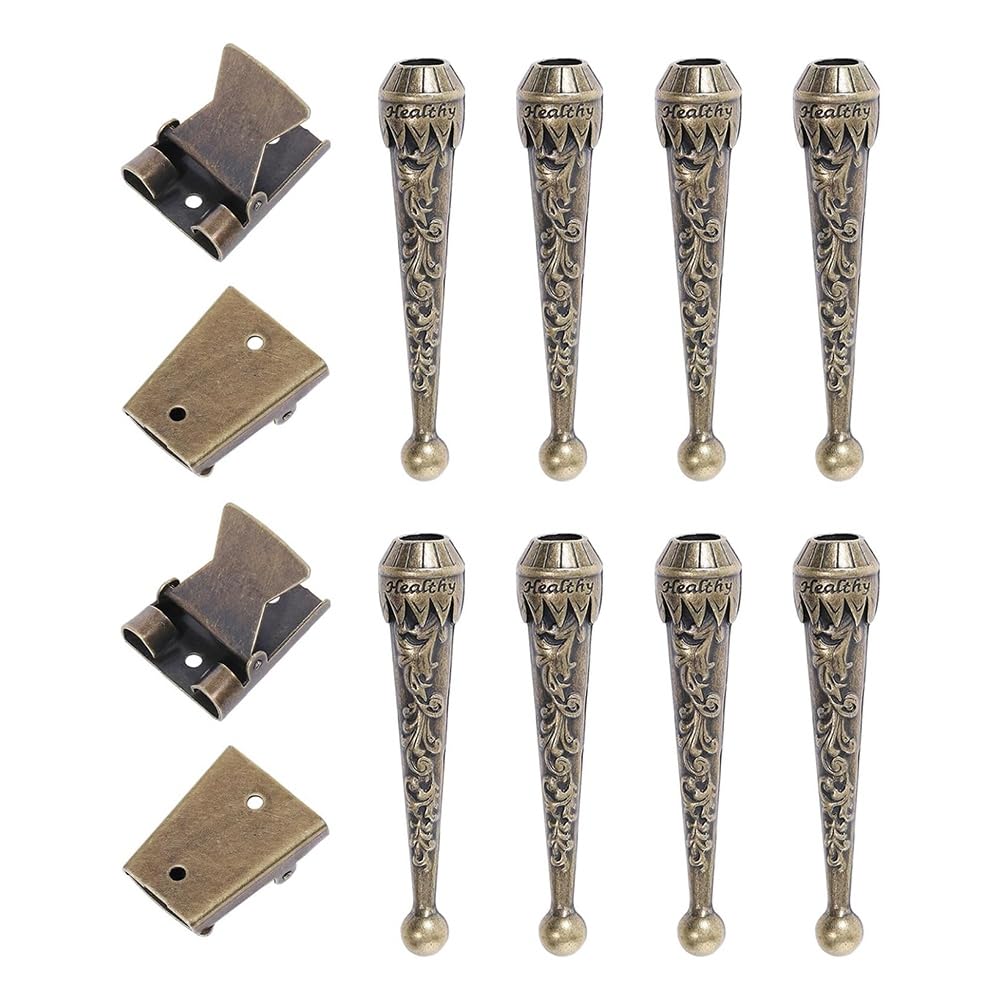 LA BAIESO 12pc Bolo Tie Findings Kit 8Pcs Bolo Tie Tips Replacement End Caps & 4pcs Iron Bolo Tie Slider for DIY Bolo Tie Making B