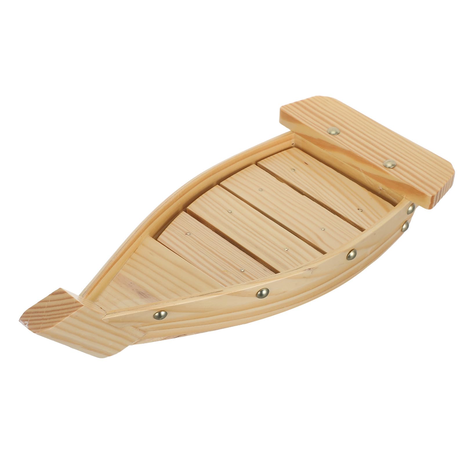 Plateau sushi bois en forme de bateau japonais traditionnel taille S pour table