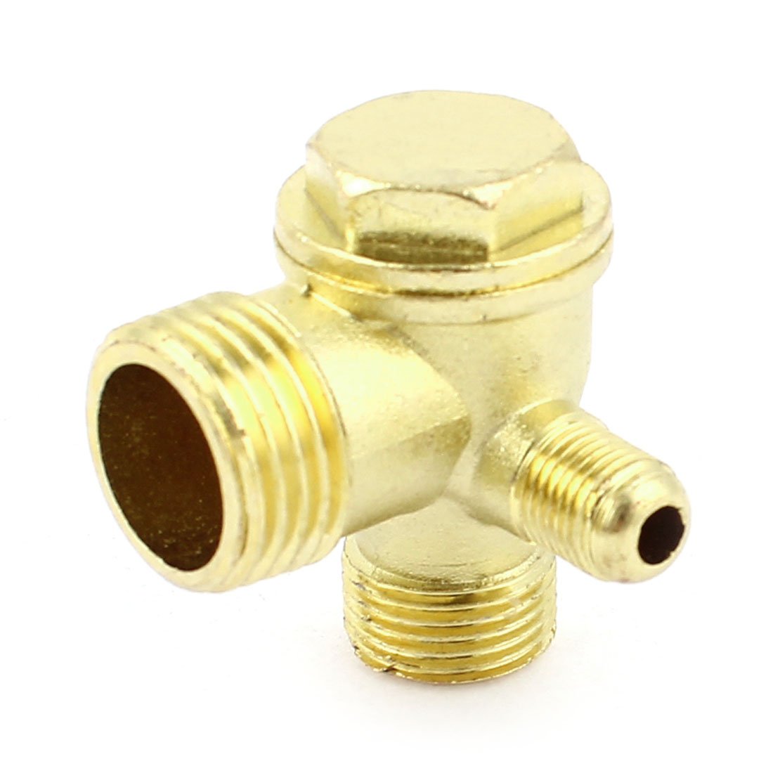 Qtqgoitem 3/8BSP x 1/2BSP x 1/4BSP Male Thread Check Valve for Air Compressor (model: 190 ab2 2bf dfd cc4)