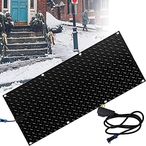 GKPLY Winter Snow Melting Pad, 3PCS Outdoor Heated Snow Melting Mat, Non-Slip Outdoor Pad, for Stairs Entrances Snow Removal, Winter No-Slip, for Outdoor, Walkways, Stairs