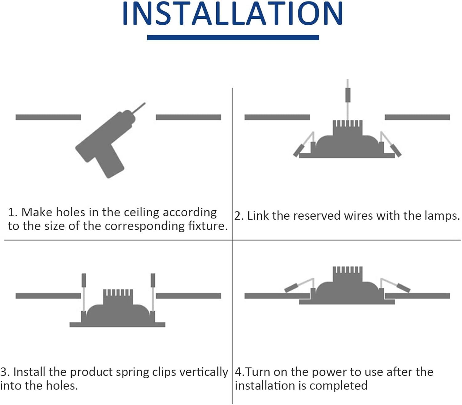 7W Round LED Recessed Ceiling Spotlights, 3000K Warm White Ultra Slim Panel Ceiling Light, Cut Φ80-90mm, AC110-240V Downlights for Hallway Stairwell Showroom, 7 Pack