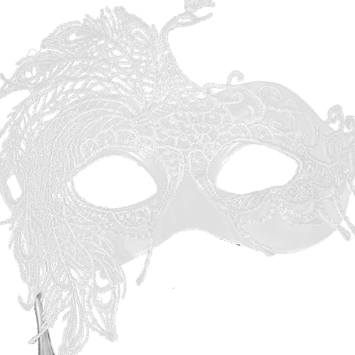 Miniatura 6 de SOIMISS Máscara de mano de encaje para fiesta, corona, máscara para baile de máscaras, máscara veneciana de mascarada, trajes de juego de rol,