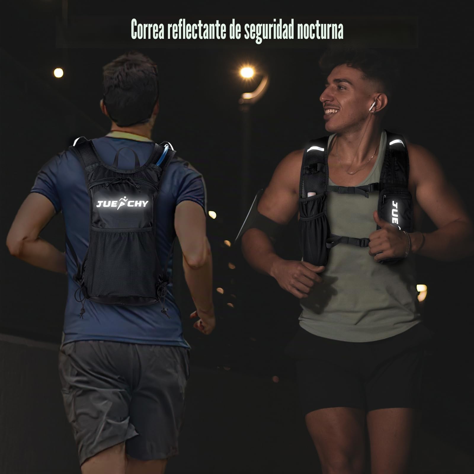 Jueachy Chaleco Hidratacion Trail Running: Mochila Hidratacion Bolsa De Agua 2l Chaleco Running Hombre Mujer para Trail Senderismo Maratón MTB Ciclismo