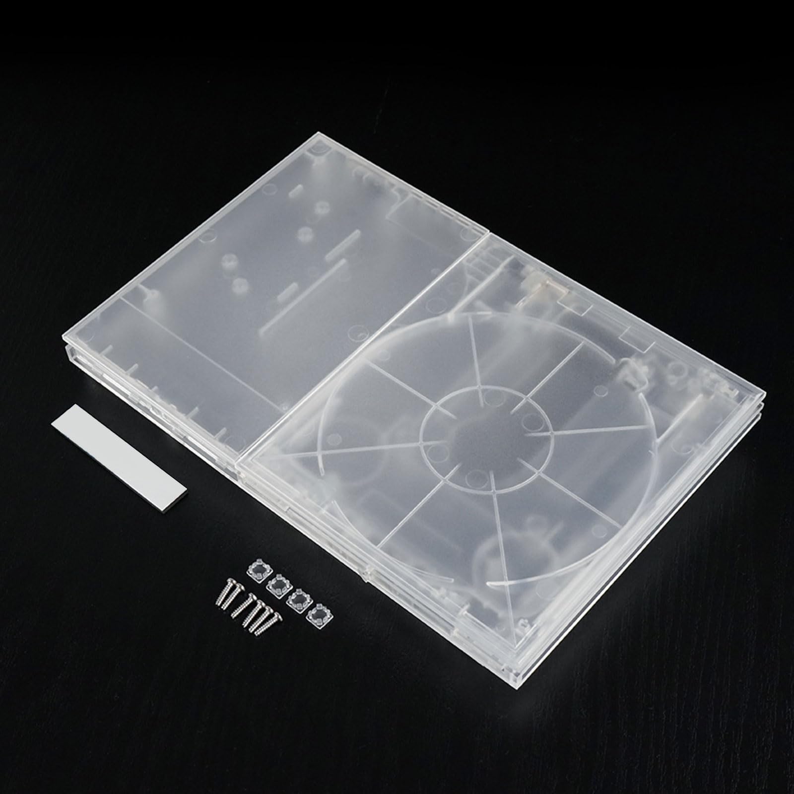 Coque de boîtier complète transparente, pièces de réparation, couvercle de remplacement, accessoire de jeu, Console non incluse, couvercle en plastique transparent