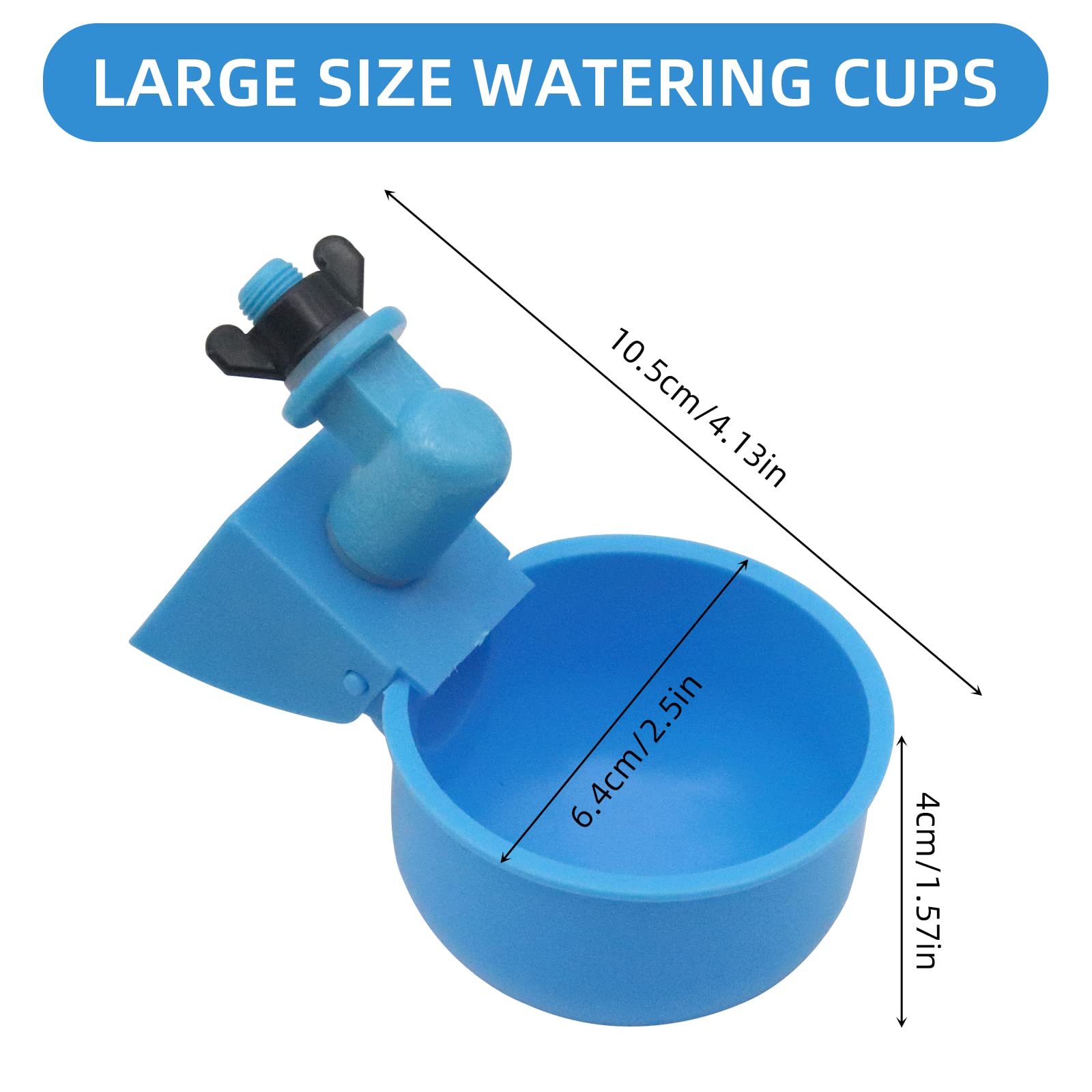 Chicken Watering Cup Automatic Filling Waterer Poultry Drinking Bowl - View #3