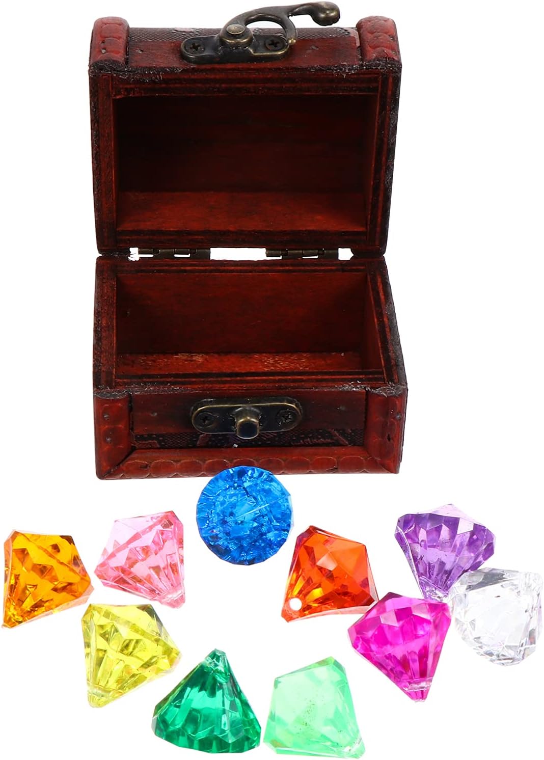 TOYANDONA Treasure Box for Kids Acrylic Pirate Treasure Chest Toy Box