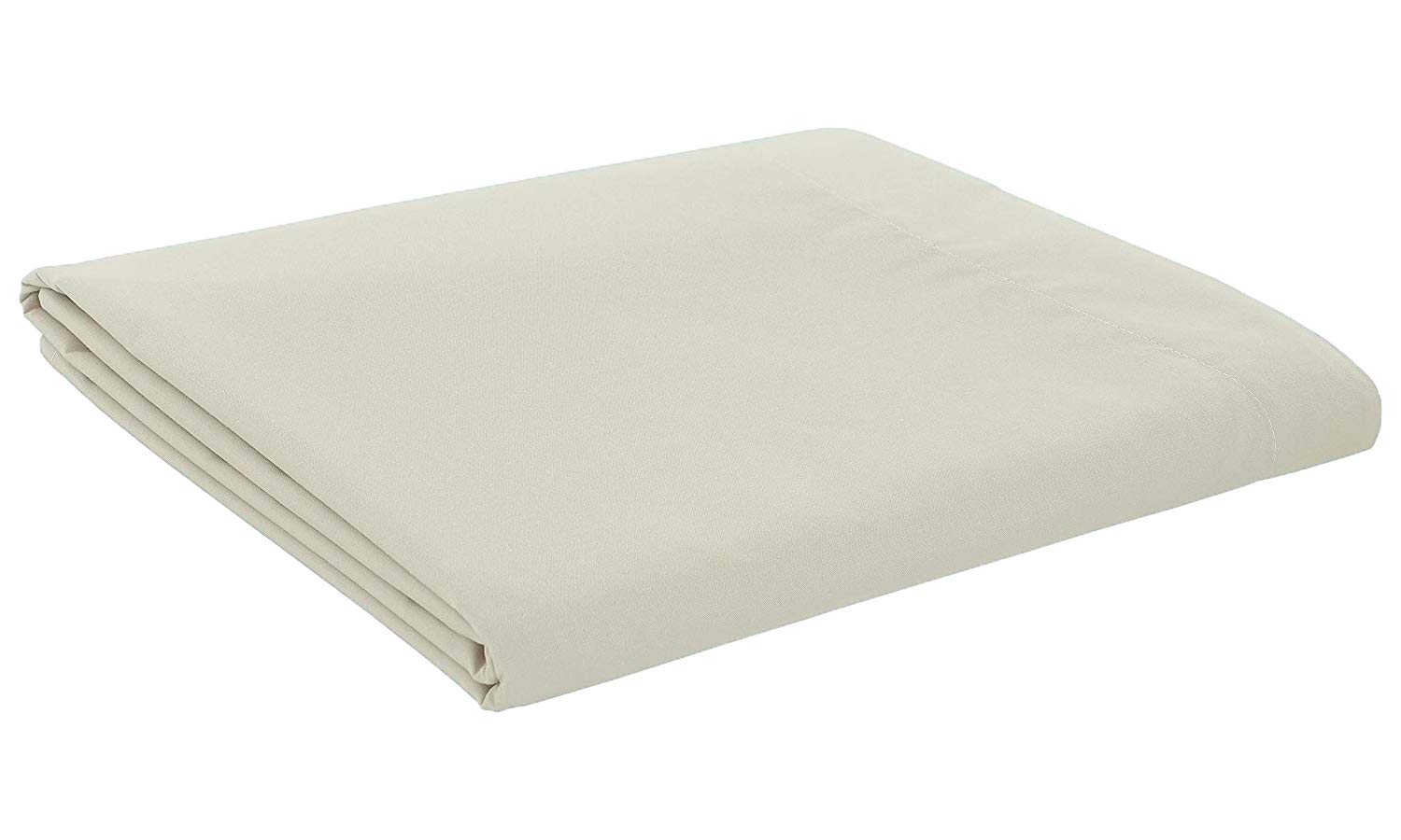 Amigozone Cream Plain Pollycotton Flat Sheet Or Pair Of Housewife Pillow Cases- Housewife Pillow Cases Pair