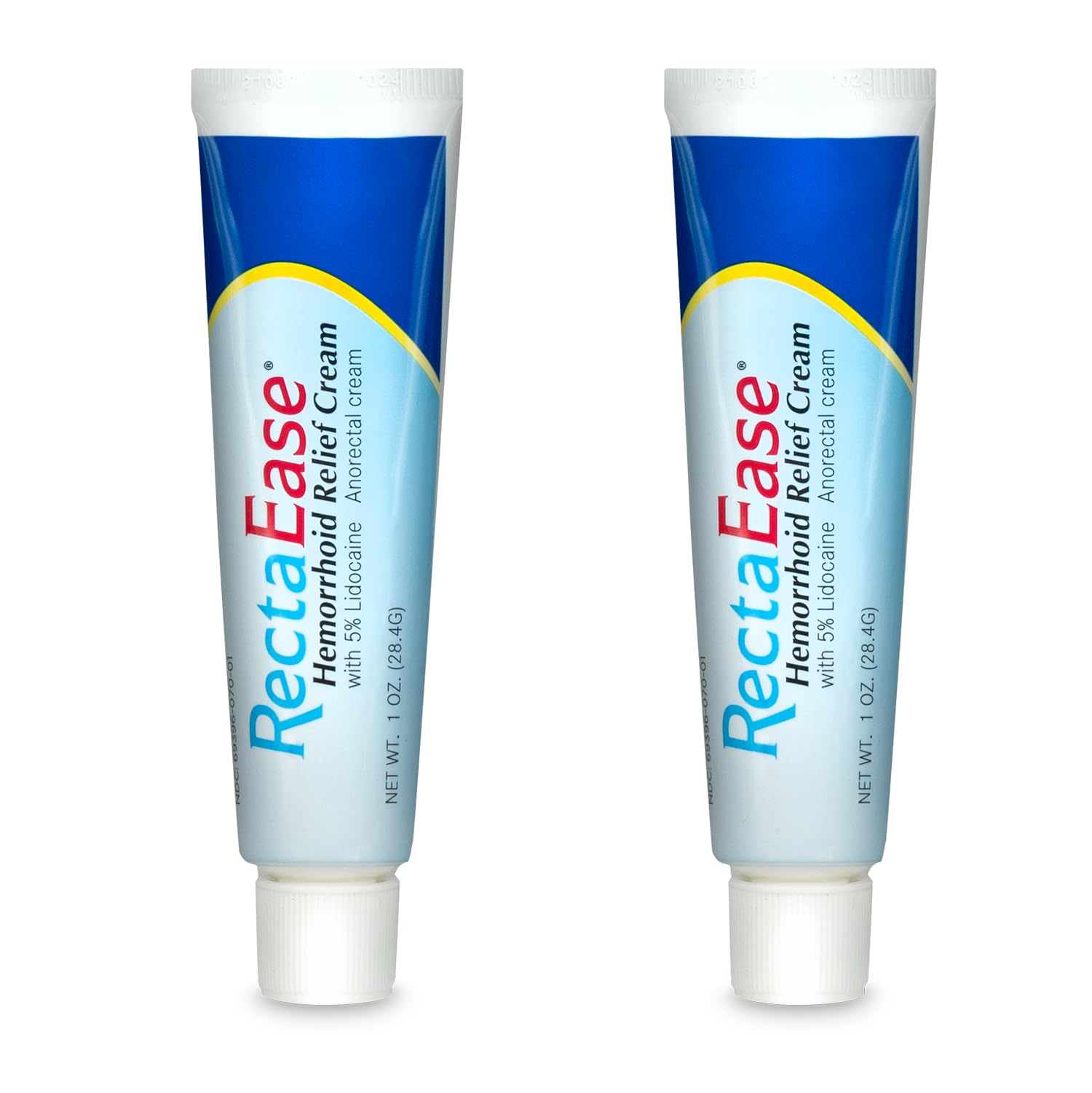 (2 Pack) 5% Lidocaine Hemorrhoid Relief Cream 1 oz Tube