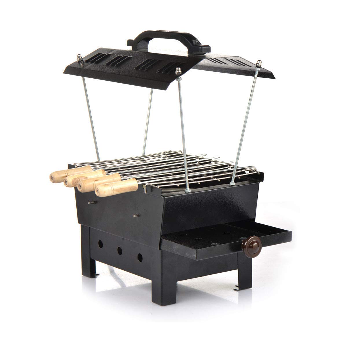 wellberg Electric & Charcoal Barbeque (2 in 1 BBQ) Multi Purpose Black (B07XQGCRJT) Amazon Price History, Amazon Price Tracker