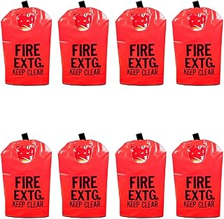 (10 Pack) 10Lb FIRE EXTINGUISHER BAG COVER With Window For Indoor & Outdoor