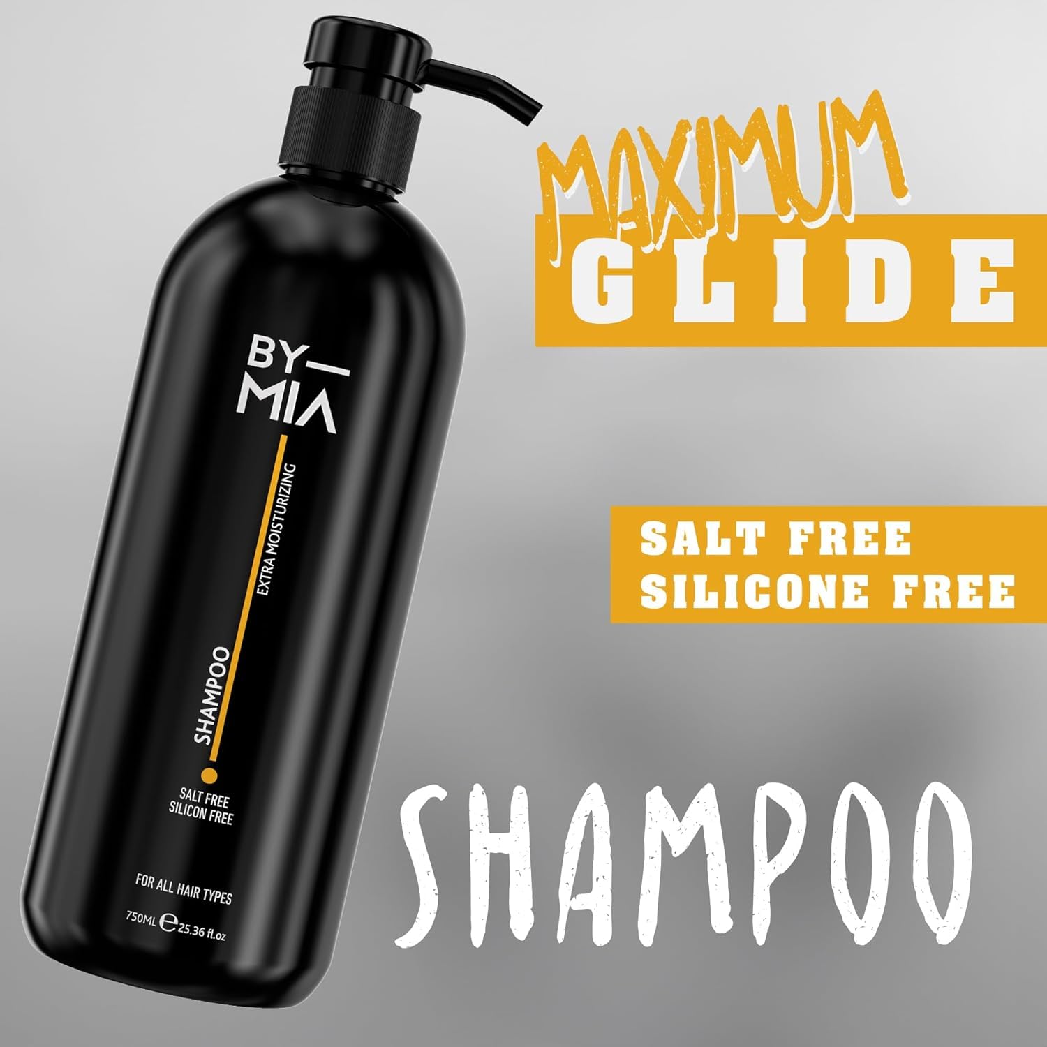 BY MIA Hair Care Shampoo & Conditioner SET - 750ml Each, Clear, 750 ml (Pack of 2) - Image 2