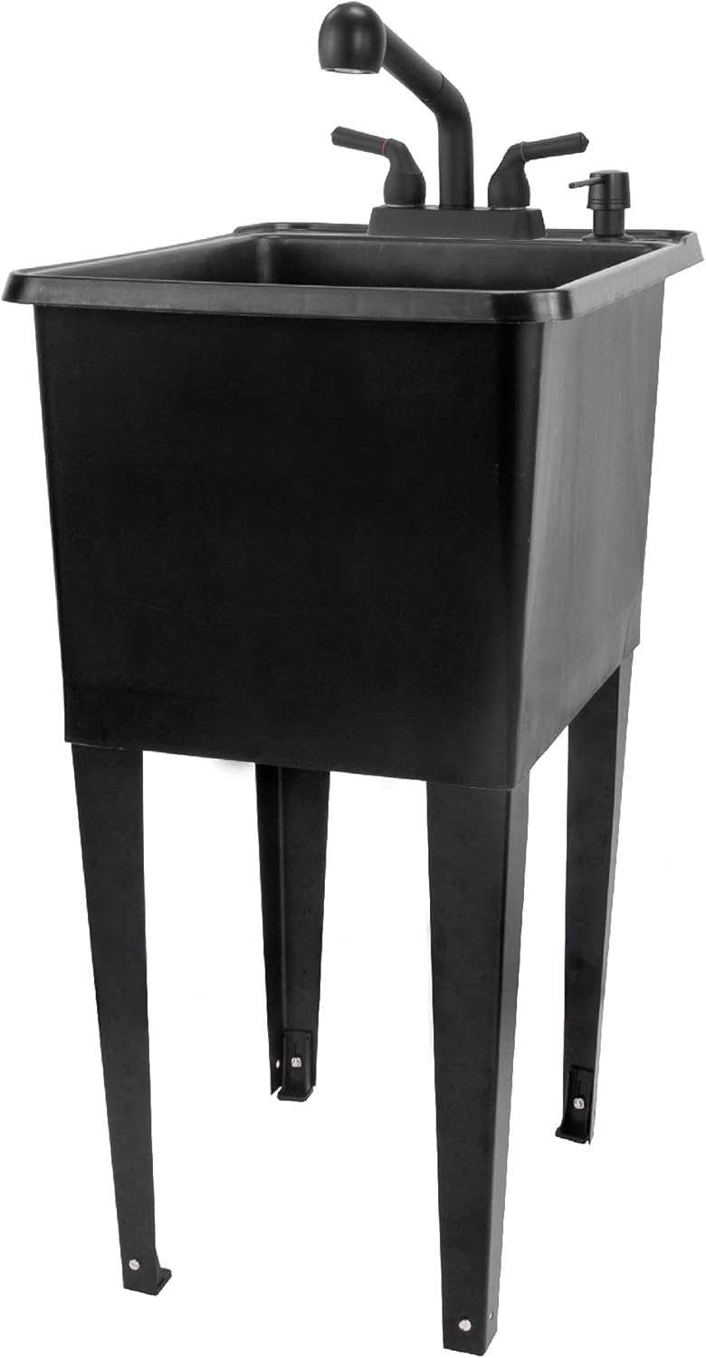 Buy Space Saver Utility Sink by JS Jackson Supplies, PullOut Faucet