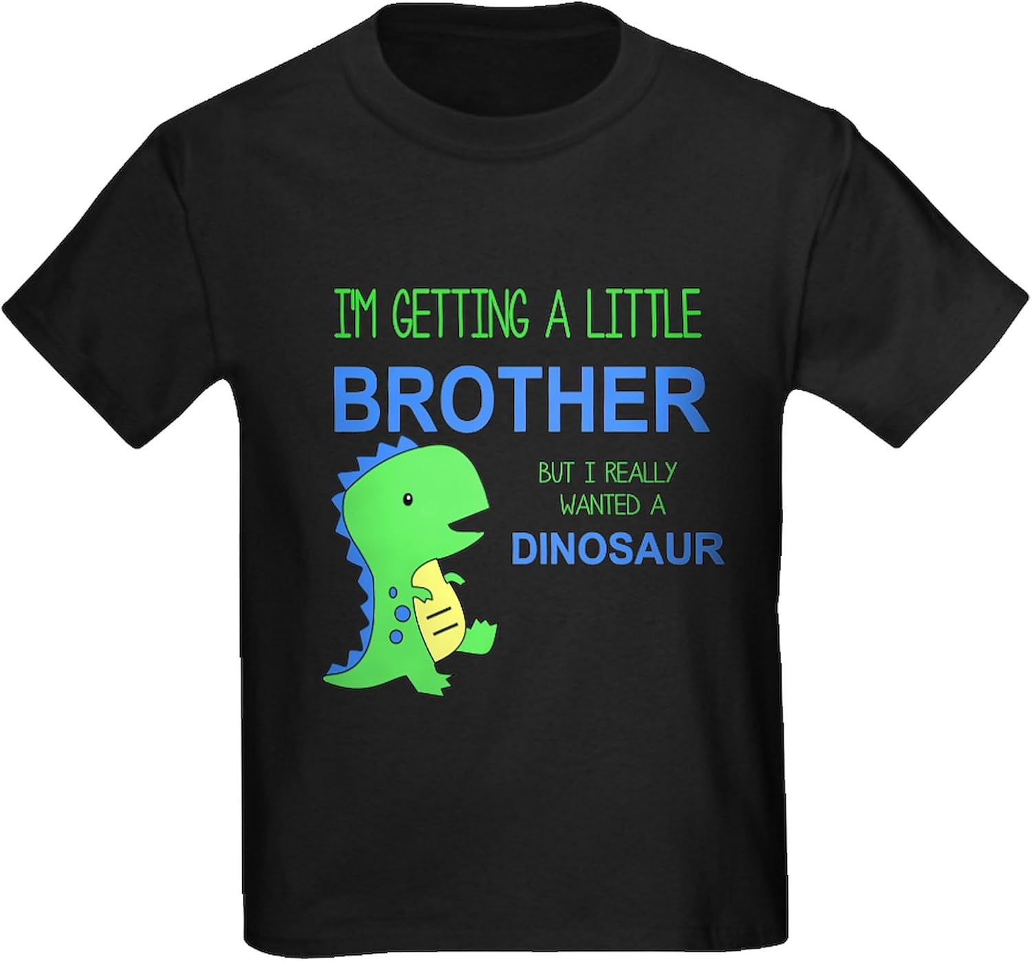 CafePress Really Wanted A Dinosaur T Shirt Kids Dark Cotton T-Shirt
