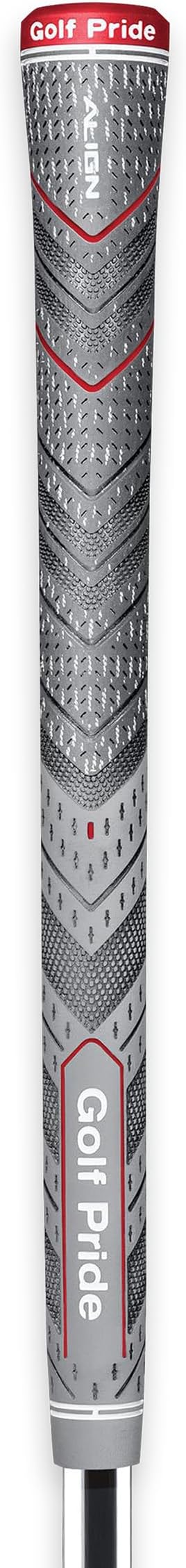 Golf Pride MCC Plus4 Align Golf Club Grip - All-Weather Hybrid Grip with Raised Ridge Technology & Larger Lower Hand - Brushed Cotton Cord & Pebbled Texture