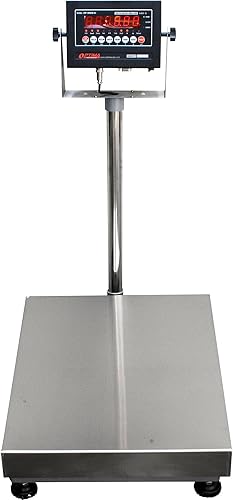 Optima MYSCALE MS-320 NTEP - Báscula de mesa de 16 x 20 pulgadas, 44 pulgadas, 400 x 0.05 libras