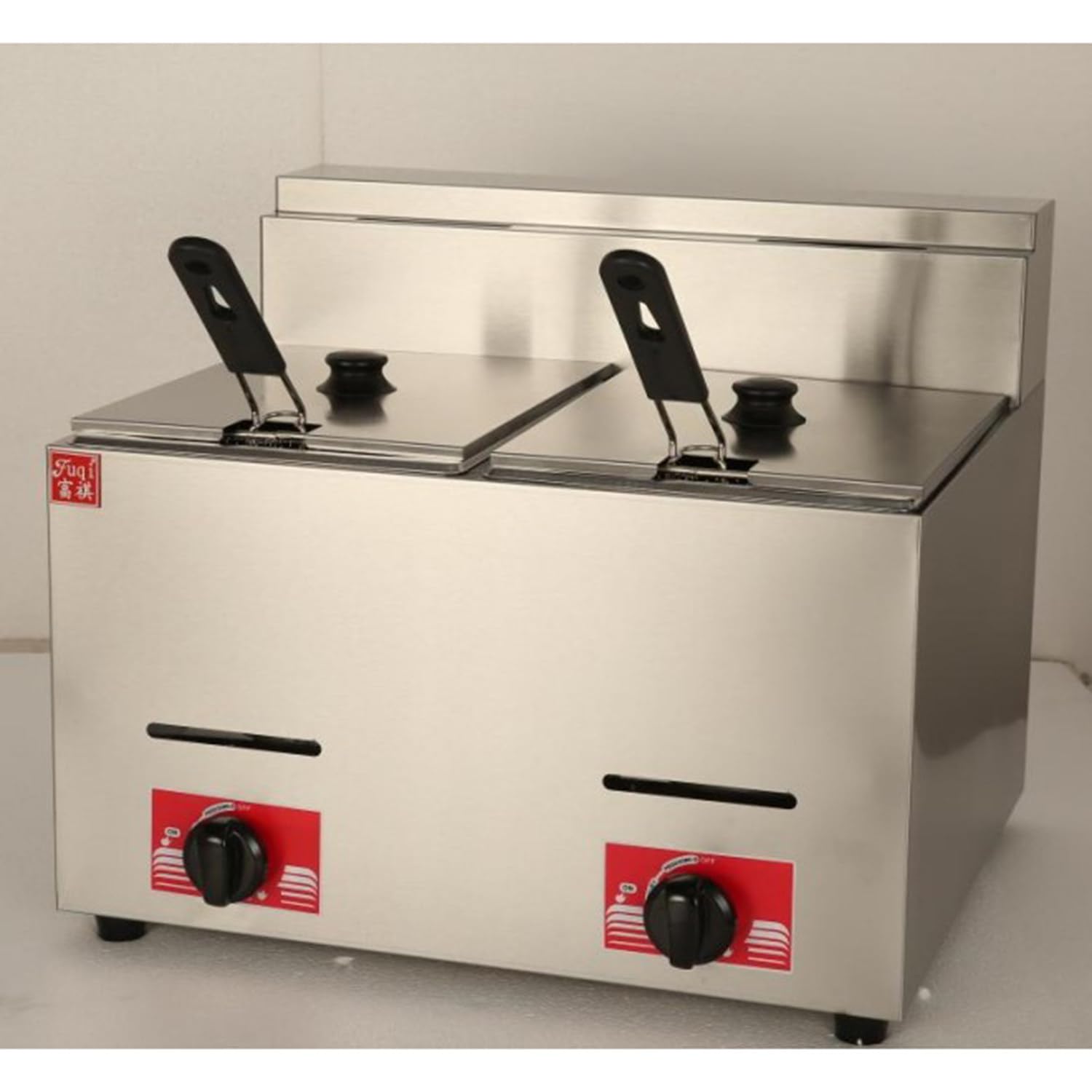 Friggitrice A Gas Professionale 6L - Acciaio Inox, Regolabile, Per Ristoranti, Con Cestelli - Foto 12