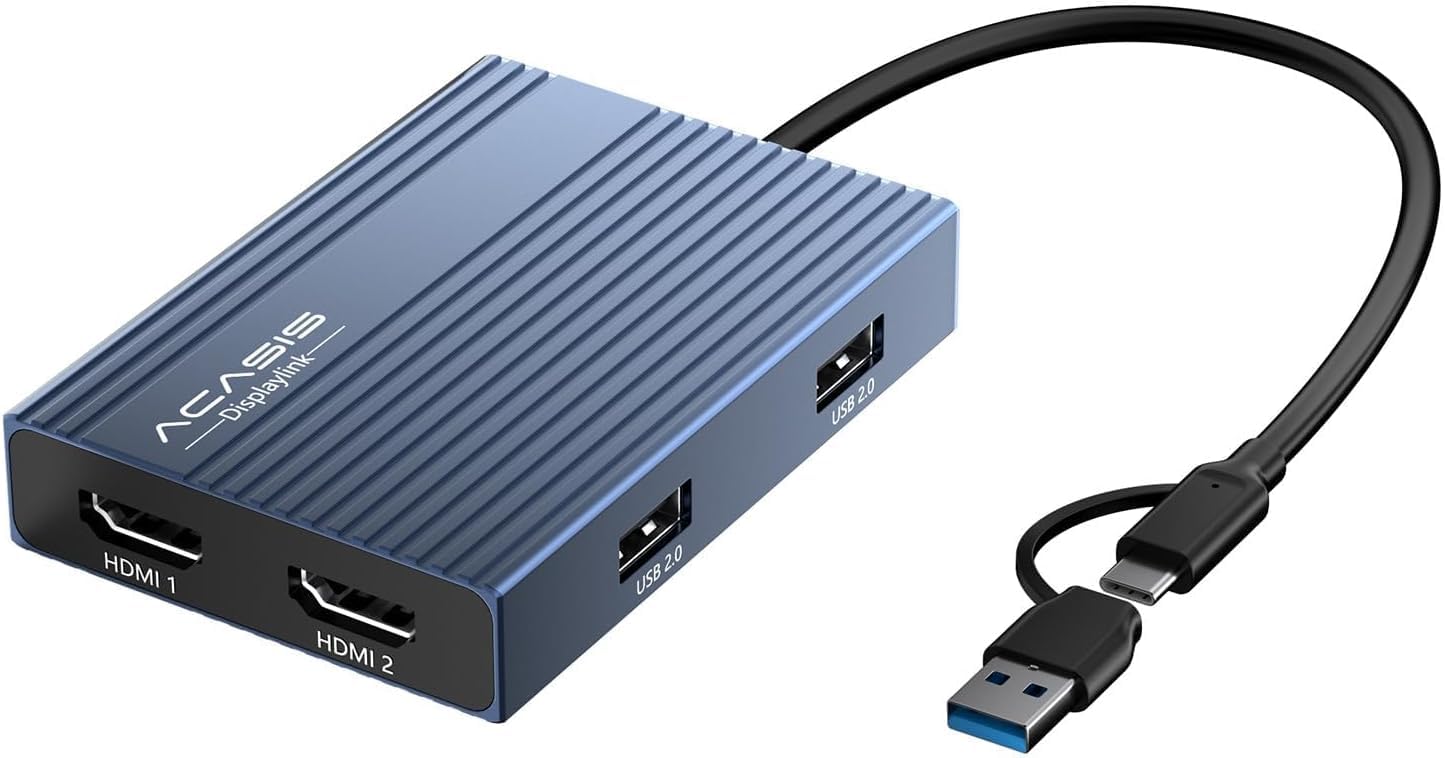 Amazon.co.jp: ACASIS USB C - デュアル HDMI DisplayLink アダプター