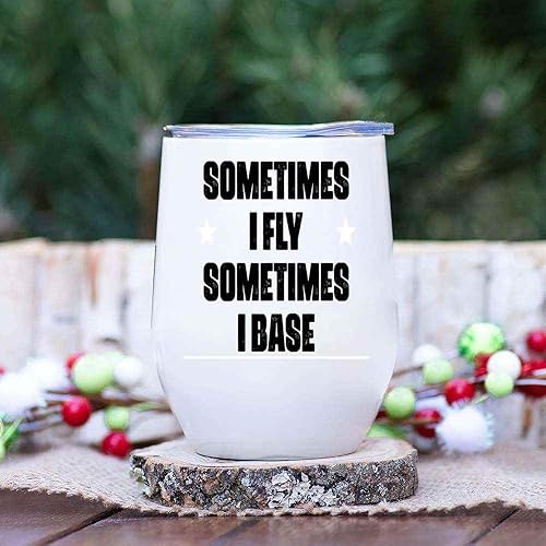 Miniatura 5 de Inspirational Yoga & Meditation Gift for Couples - Fly Base Posture Quote - Ideal Present for a Brother and Sister-in-law - 12 Oz White Stainless