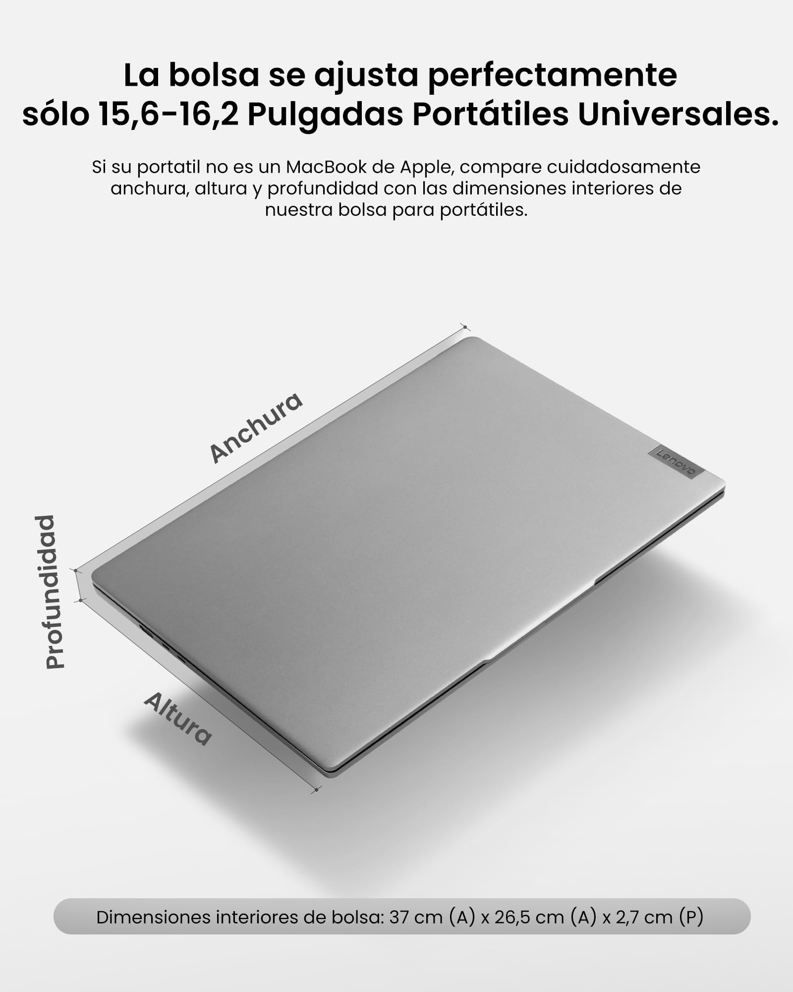 tomtoc 360° Funda para 15,6 Pulgadas Acer Aspire 3/5, 15.6 Lenovo IdeaPad, HP Pavilion/Envy, DELL Inspiron 16, ASUS Chromebook/VivoBook, Funda de protección Integral para Portátil