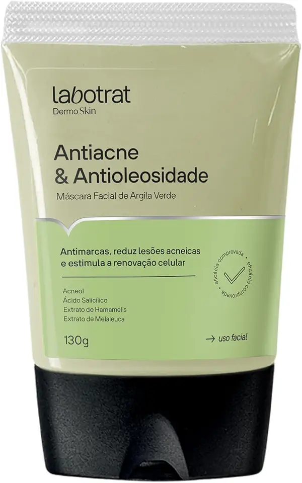 Labotrat Máscara Facial Argila Verde Antiacne - 130G