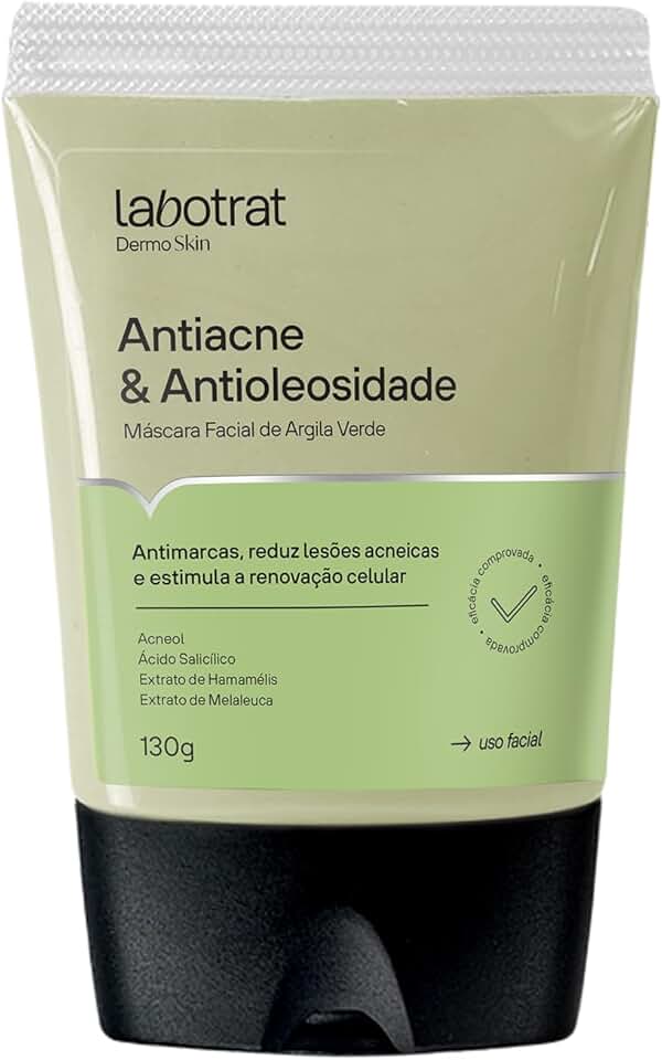 Labotrat Máscara Facial Argila Verde Antiacne - 130G