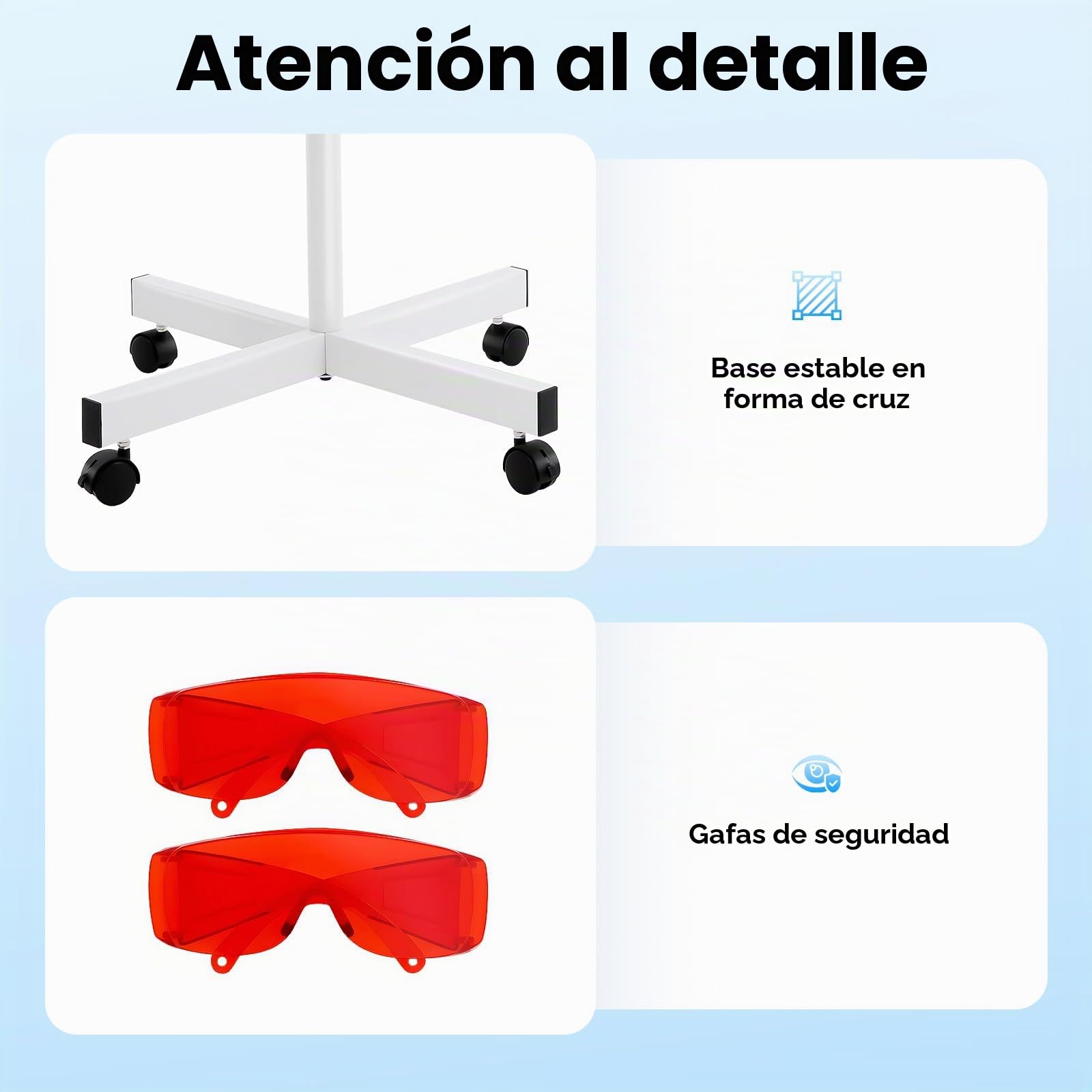 Lámpara LED de blanqueamiento dental de 21 W, lámpara de blanqueamiento dental profesional, 465-470 nm luz azul blanqueadora con acelerador de blanqueamiento para blanqueamiento dental y tratamientos