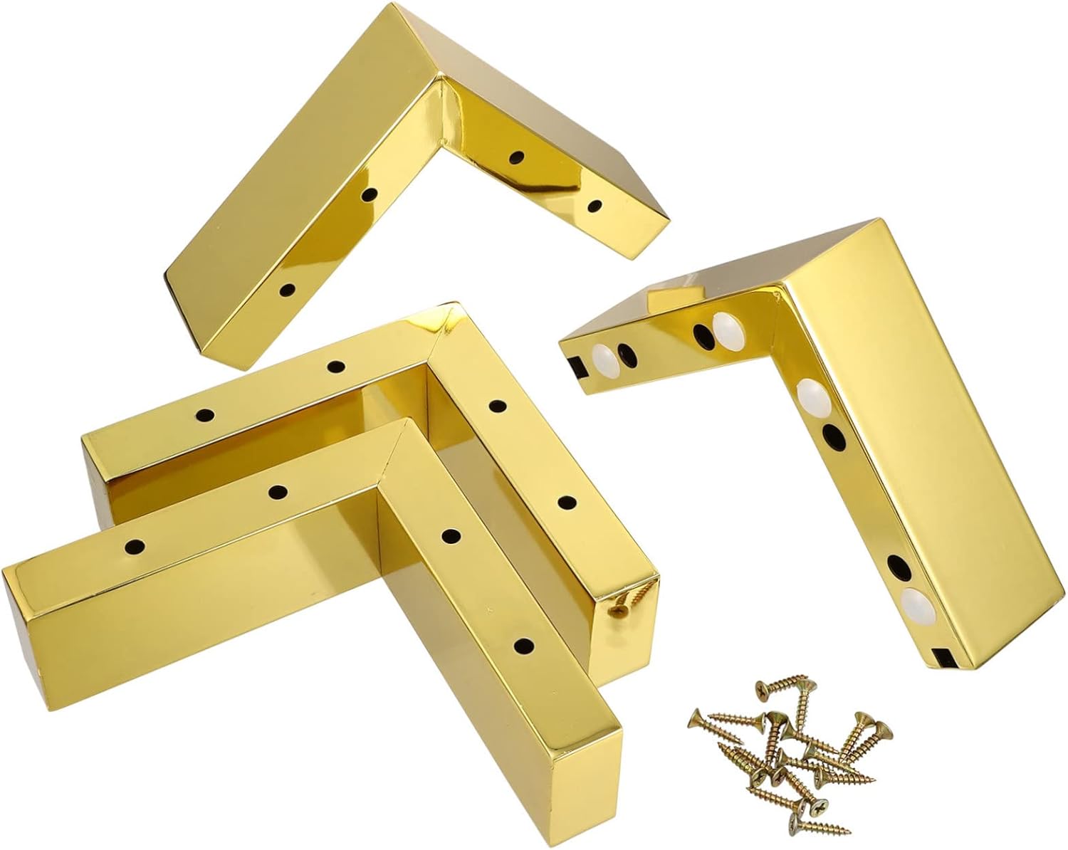 1set Furniture Risers Padded Feet Bed Table and Chair Height Lift Pads for Floor and Reduction for Sofas Cabinets and More