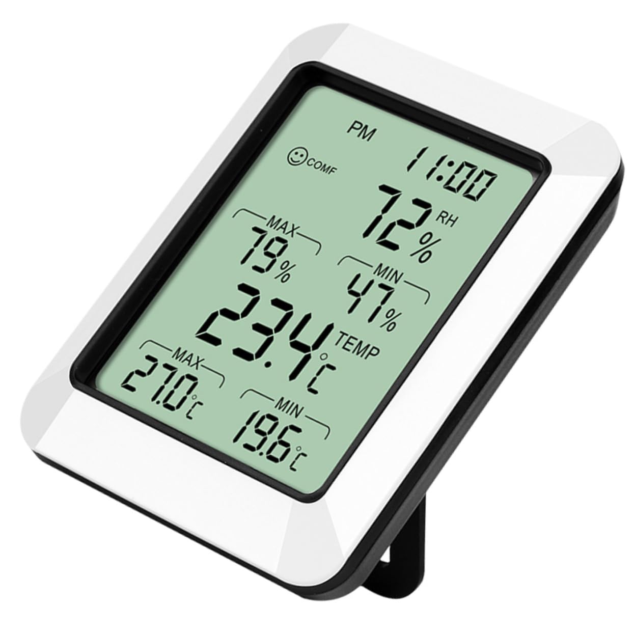 BESPORTBLE 3pezzi Termometro Elettronico Con Monitor Di Temperatura e Umidità Per Ambienti Interni Senza Batteria Misuratore Sensibile e Risparmio Energetico Per Casa Ufficio e Stanza Dei