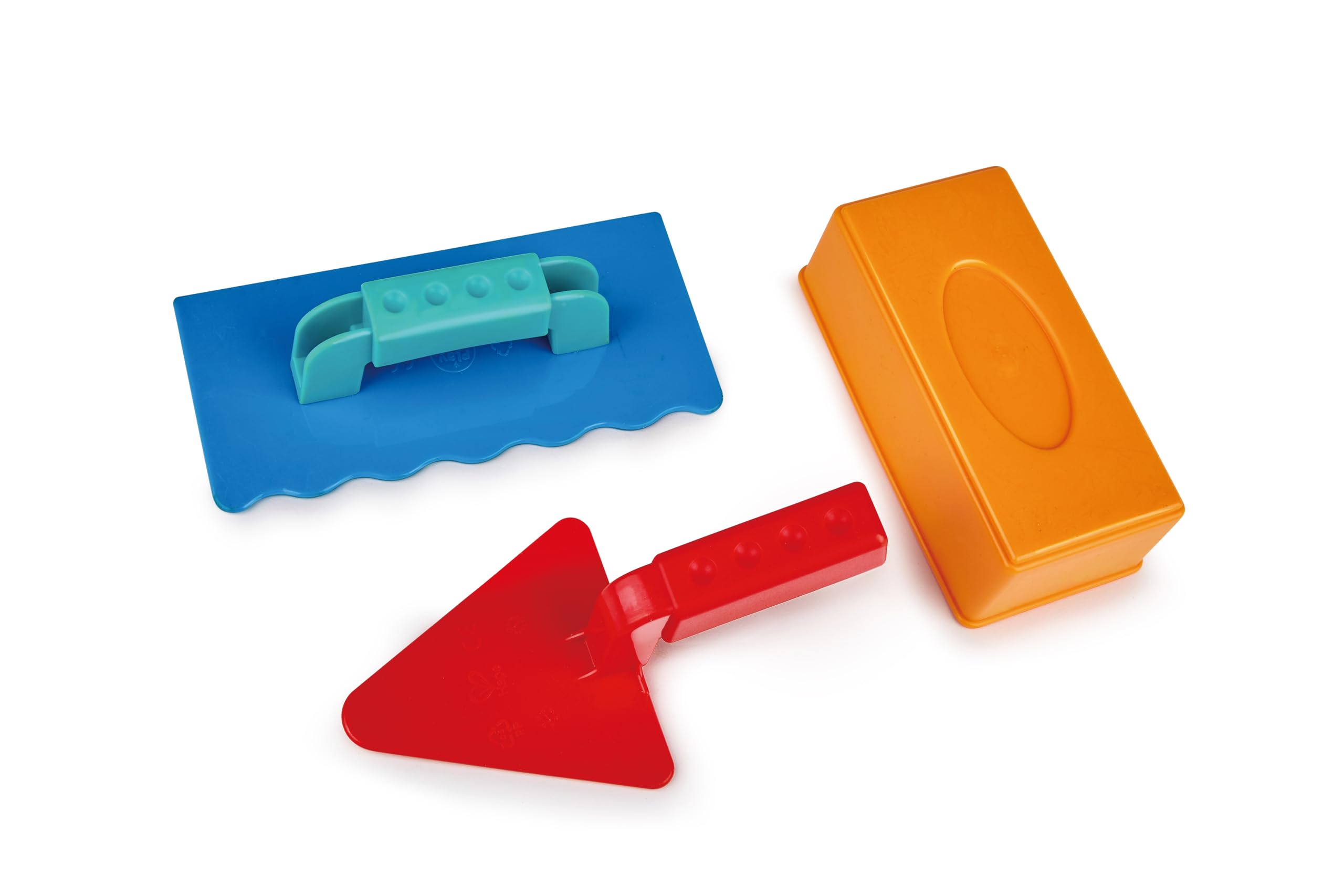 Master Bricklayer Set | Beach and Sand Toys for Ultimate Sand Castle Building, Includes Brick Mold, Smoother Tool, and Shaper Tool, For Ages 18 Months and Up