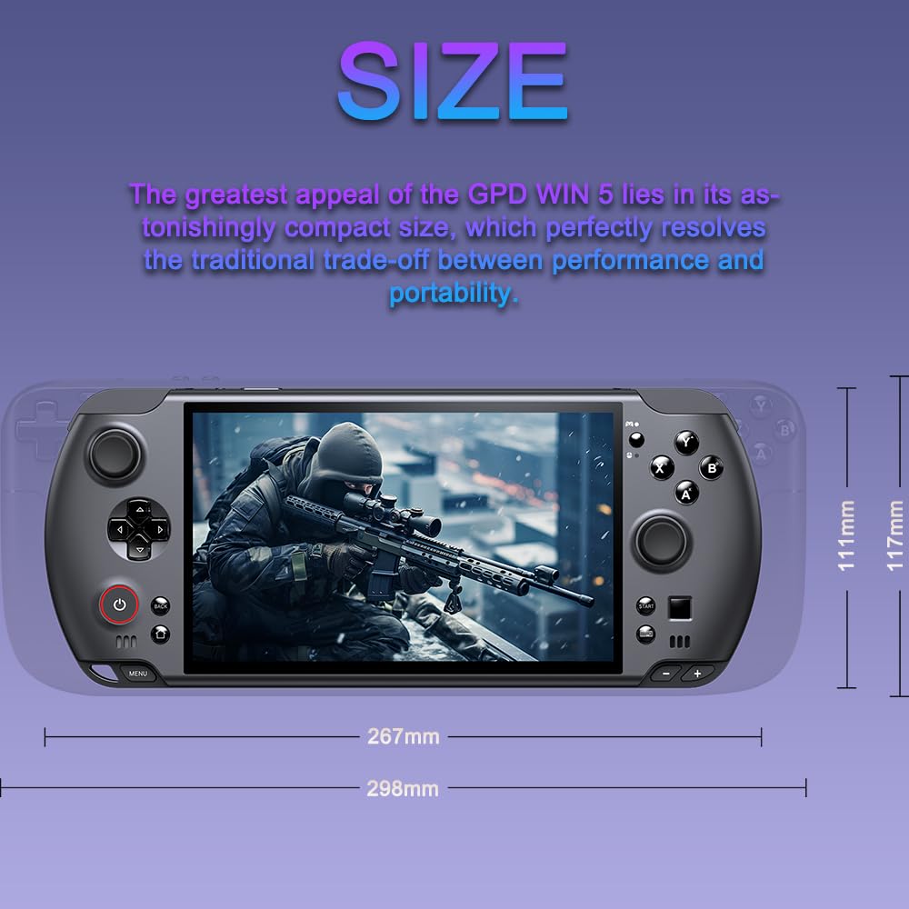 Amazon.com: WIN 5 Portable Handheld Game Console with AMD Ryzen AI