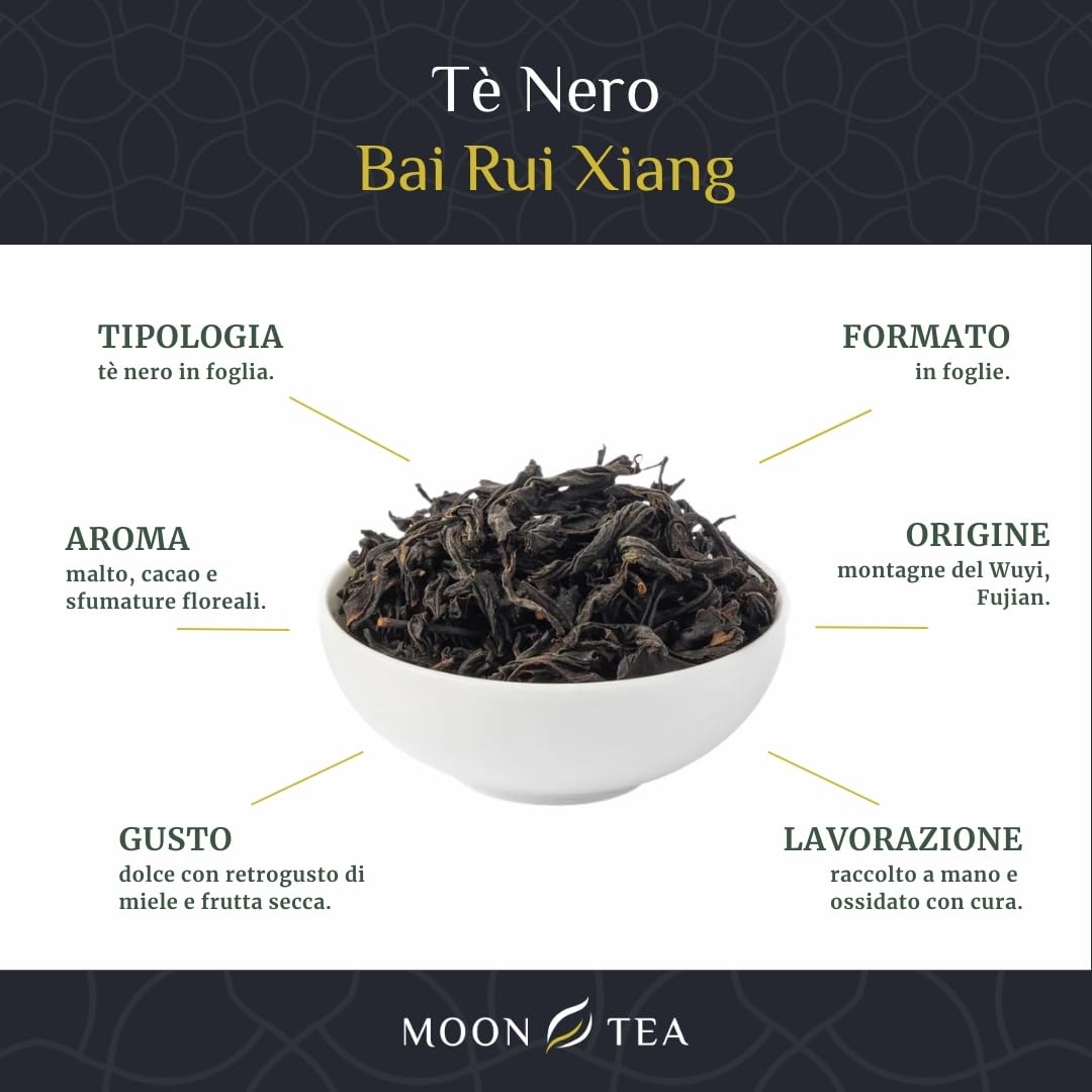Té Negro Bai Rui Xiang - Té Chino a Granel de Hoja - Infusión para el Bienestar (100 g)