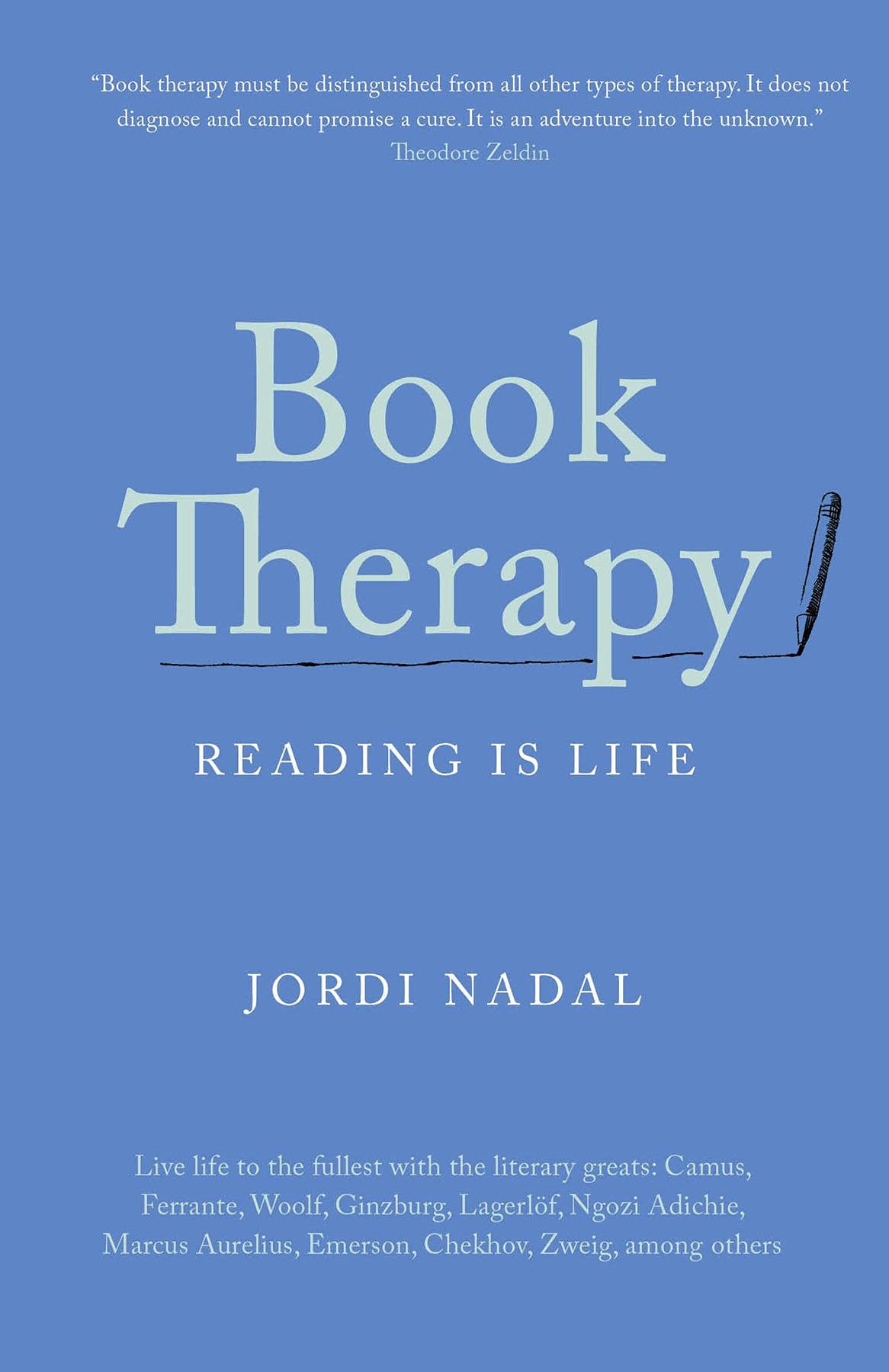 Book Therapy Reading Is Life beau livre cadeau en anglais pour passionné de lecture