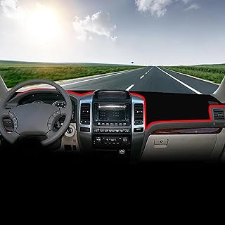 Dashboard Cover Dash Mat for Toyota Land Cruiser Prado 120 J120 2003-2006 2007 2008 2009,Sun Shade Pad Carpet Center Console Light-Proof Mat Anti-Glare Accessories