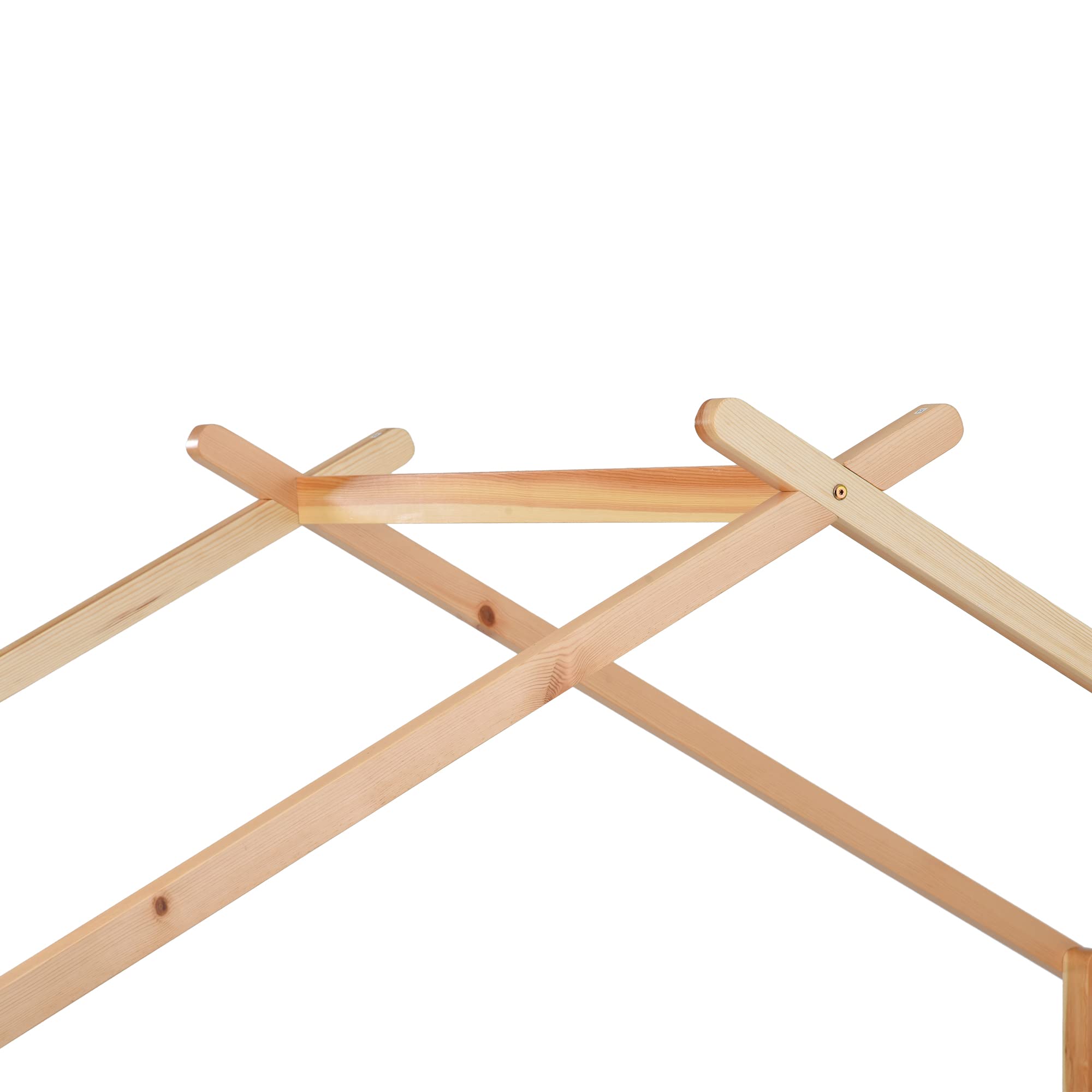 Lcoho Cama extensible de madera maciza pura