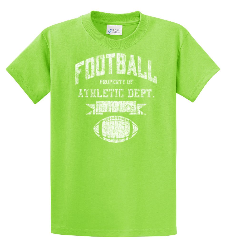 Big Mens Football Athletic Dept. Custom T-Shirt (Big & Tall and Regular Sizes)