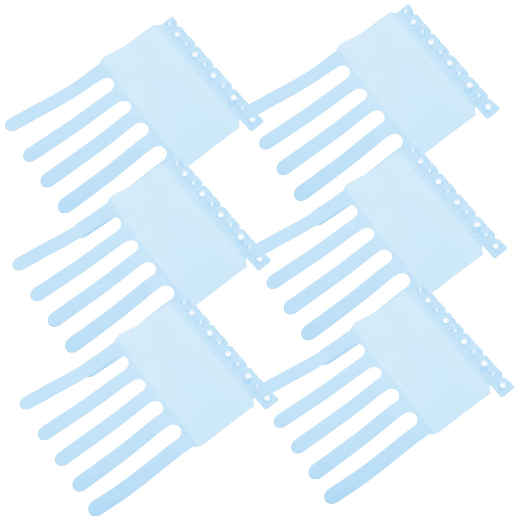 KOMBIUDA 100pcs Newborn Hospital Id Wristbands Waterproof Medical Bracelets Disposable PVC Band for Boys and Girls