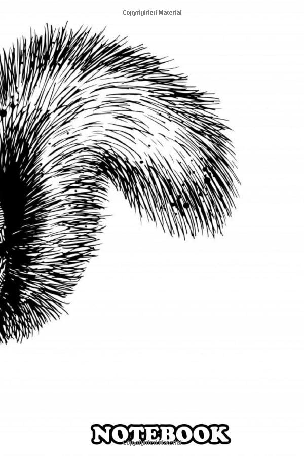 Notebook: Squirrel Sketch In Mimimalistic Style , Journal for Writing College Ruled Size 6" x 9", 110 Pages