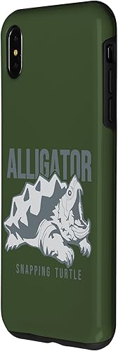 Miniatura 2 de Funda para iPhone XS Max Snapping Turtle diseño de una criatura ápice para fanáticos de reptiles