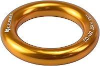 Vista 3 de Anillo de aluminio de 25 kN, junta tórica de tensión perfecta, anillo de conexión para escalada en roca, arborista, hamaca, rescate, slackline, azul