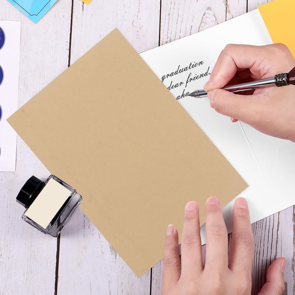 Braunes Briefpapier aus Kraftpapier A4 100 Blatt für Dokumente