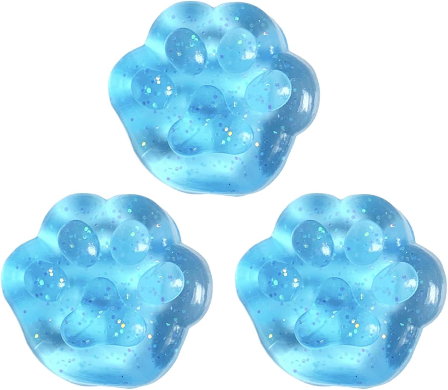 Taba Cat Paw Squishy Toy - Stress Relief Squeeze Toy, Ultra-Soft Recovery Pinch Toy (Blue 2)