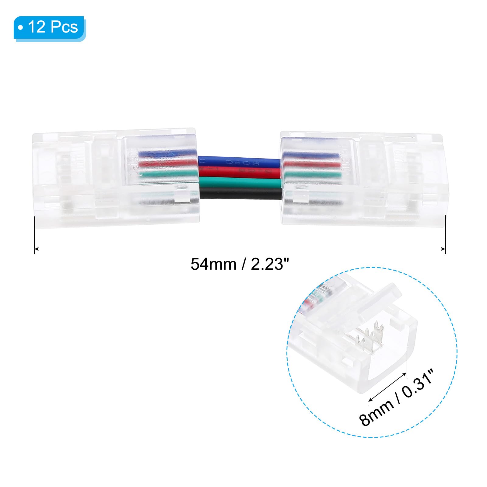PATIKIL 4Pin RGB LED Strip Connectors - Image 2