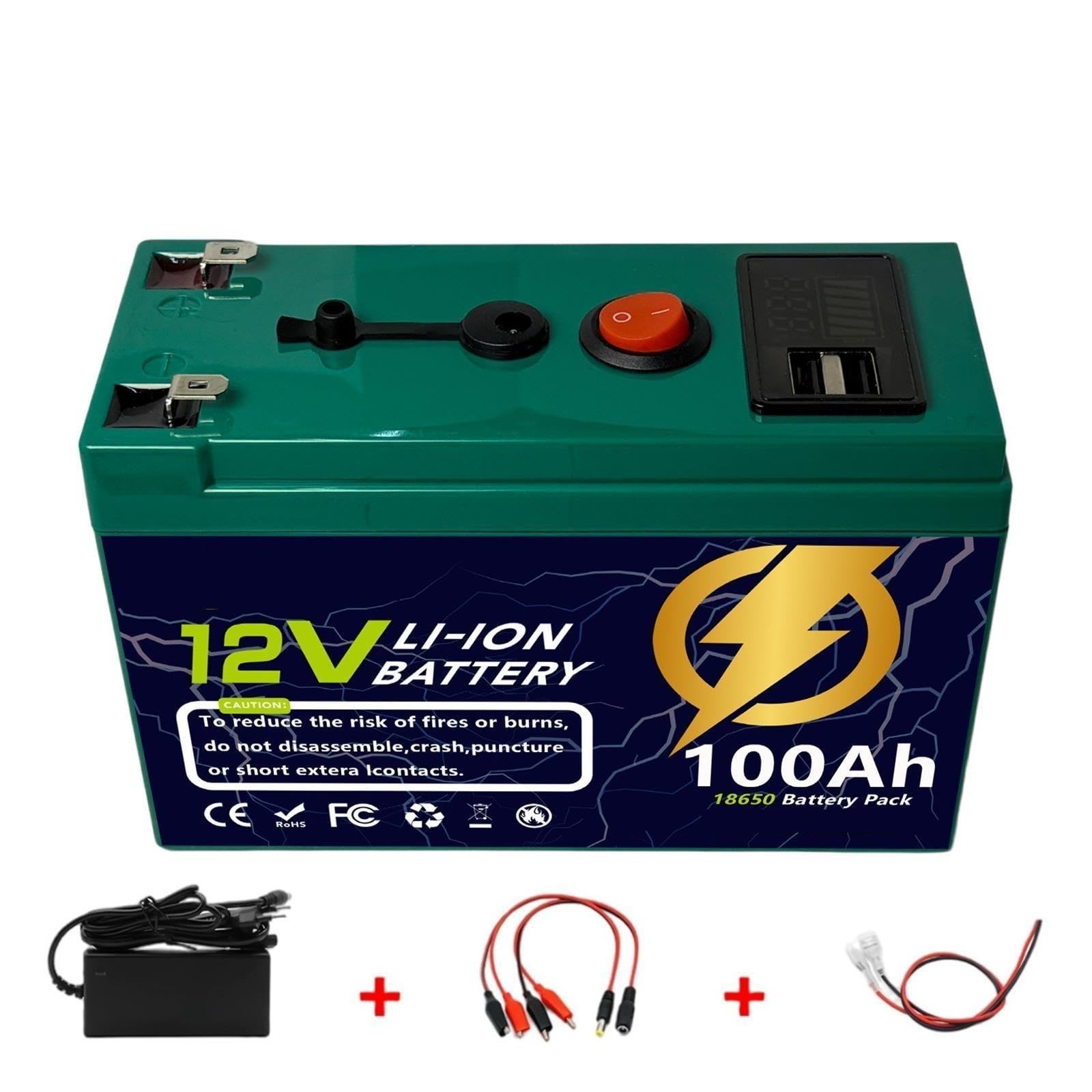 Batería De Iones De Litio De 12 V Y 150 Ah BMS Integrada 4000 Ciclos O Más
